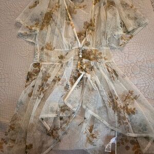 Floral Sheer cover up
